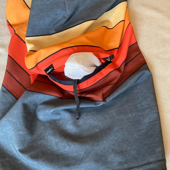 O'Neill Men's Hyperfreak Heist Line boardshorts Slate Swim Trucks Size 32 EUC - Picture 6 of 15